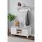 Alaterre Furniture Coventry Coat Hook with Storage Bench Hall Tree Set, White ANCT0509WH - alternate 1